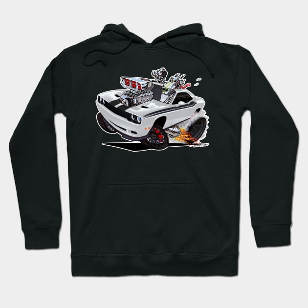 HELL CAT Dodge Challenger R/T Hoodie by vincecrain